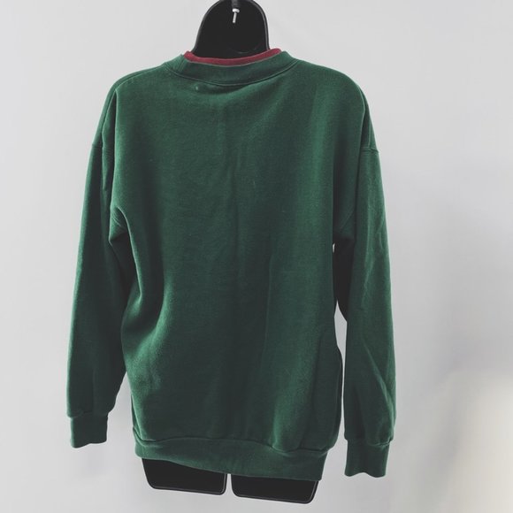 Vtg 80’s MC Energy Sportswear Women’s Ugly Christmas Green Sweatshirt  Size Med - Picture 6 of 11